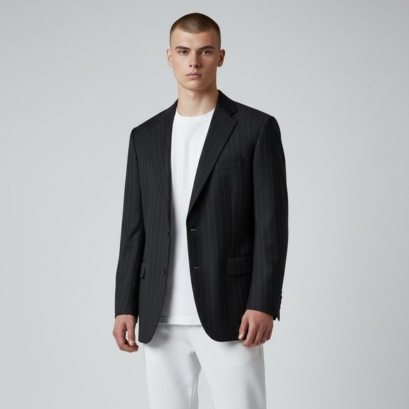 Burberry Nordstrom Long Sleeve 2 Button Striped Blazer